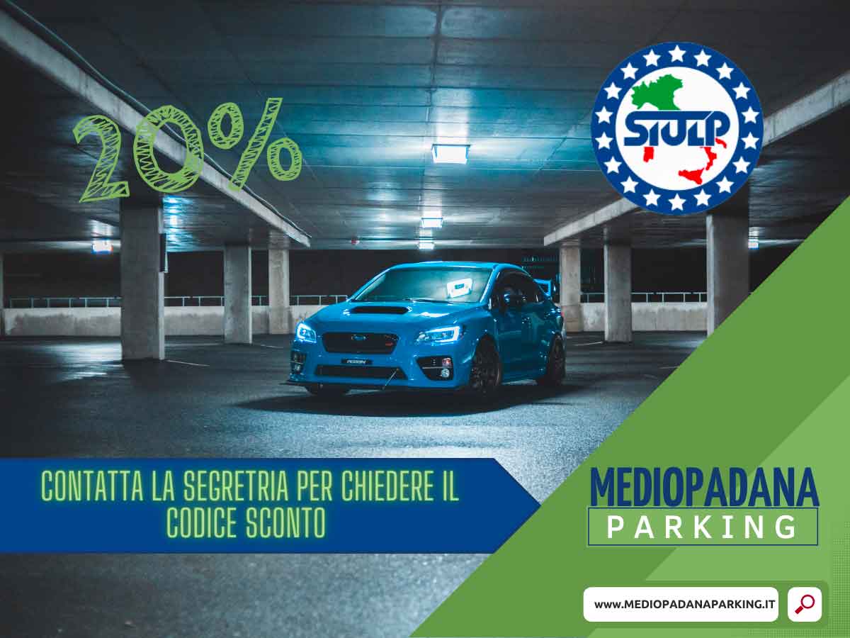 Convenzione Mediopadana Parking e SIULP Parma. Richiedi il codice sconto alla segreteria SIULP Parma.