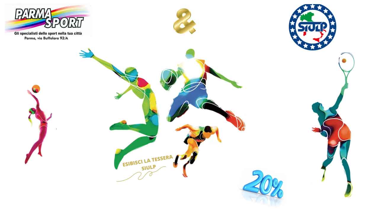 Convenzione Parma Sport e SIULP Parma. Sconto del 20% da Parma Sport.