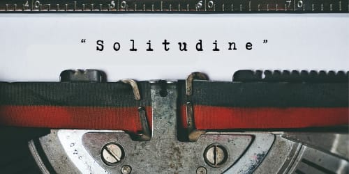 Copertina dell’editoriale «Solitudine»