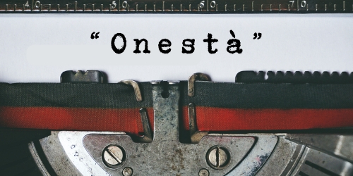 Copertina dell’editoriale «Onestà»
