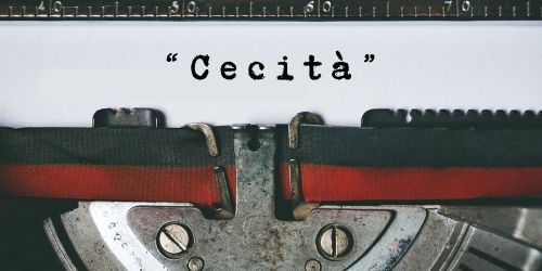 Copertina dell’editoriale «Cecità»
