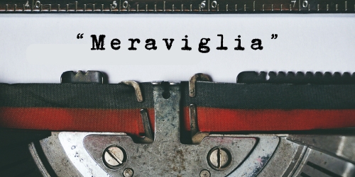 Copertina dell’editoriale «Meraviglia»