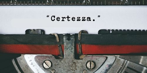 Copertina dell’editoriale «“Certezza"»
