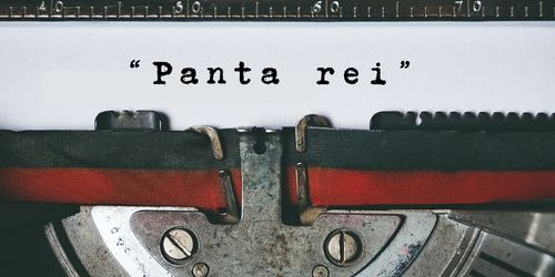 Copertina dell’editoriale «Panta rei»