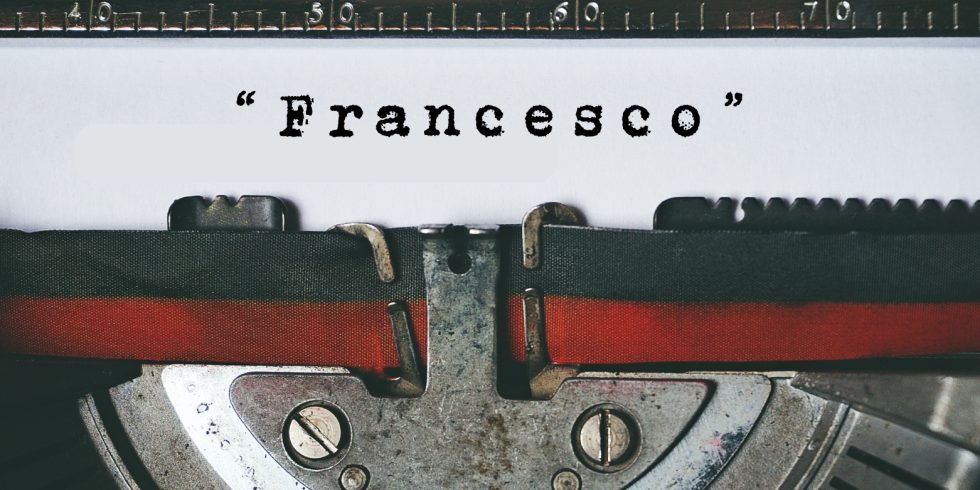 Copertina dell’editoriale «Francesco»