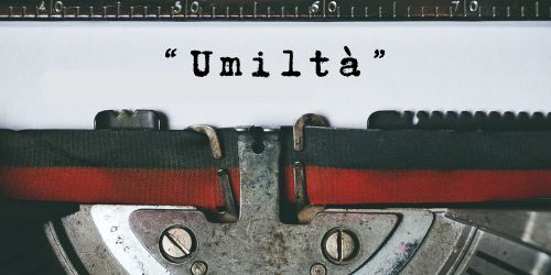 Copertina dell’editoriale «Umiltà»