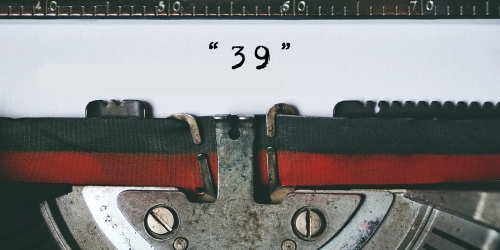 Copertina dell’editoriale «"39"»