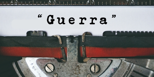 Copertina dell’editoriale «Guerra»