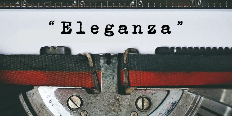 Copertina dell’editoriale «Eleganza»