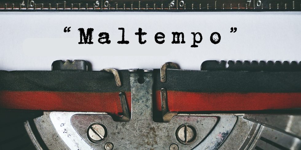 Copertina dell’editoriale «Maltempo»