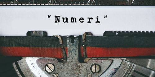 Copertina dell’editoriale «Numeri»