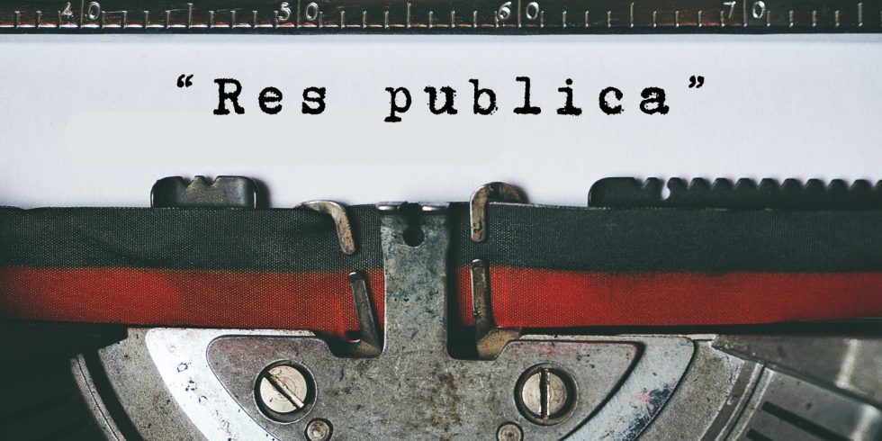 Copertina dell’editoriale «"Res publica"»