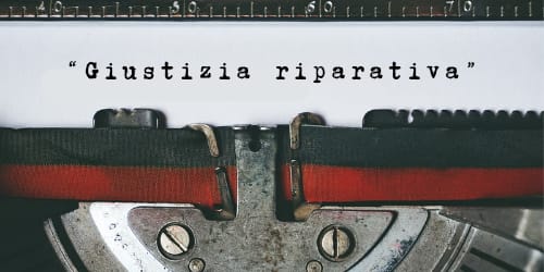 Copertina dell’editoriale «Giustizia ripartiva»